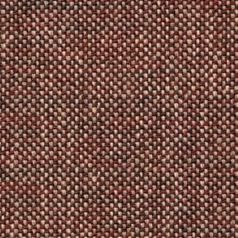 Woven fabric texture, reddish-brown and beige with gray speckles, dense grid pattern, matte finish, Bolzan Letto textile sample.
