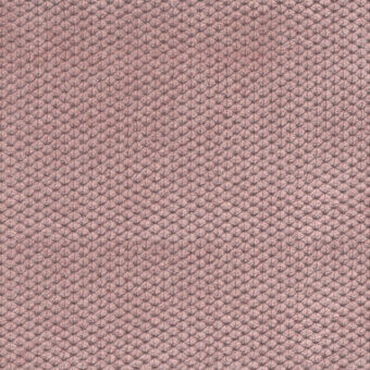 Dusty rose velvet fabric texture features a dense, repeating stylized scale pattern with subtle tonal variations and a plush surface.