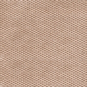 Beige velvet fabric sample with repeating circular nodes in a woven grid pattern, displaying a plush texture and tonal depth; Bolzan Letto "velvet 400".