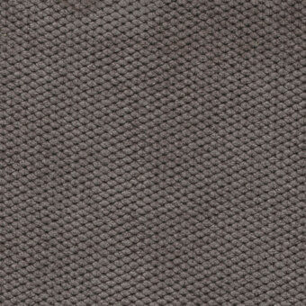 Bolzan Lettti velvet fabric 605, dense gray grid of rounded nodes, soft pile texture, even lighting, subtle tonal variations.
