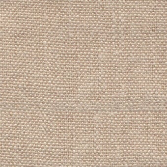 Beige woven fabric texture displaying a dense grid pattern with subtle tonal variations and a matte, slightly rough surface.