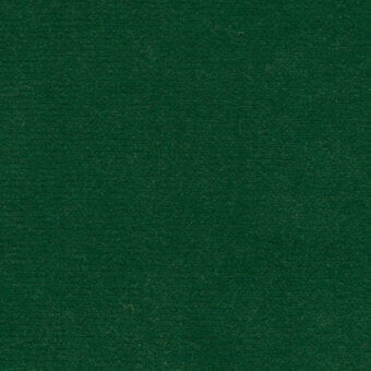 Green fabric texture with dense, short fibers and subtle tonal variations, presented in even lighting against a neutral background.