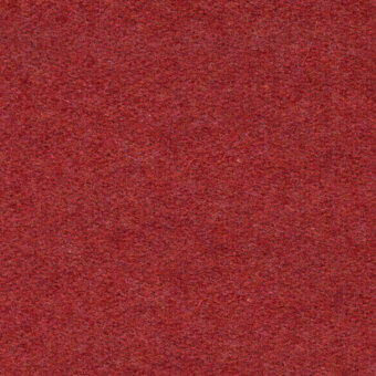 Red textured fabric swatch, densely woven looped pile textile with consistent color and subtle tonal variations across the fiber surface.