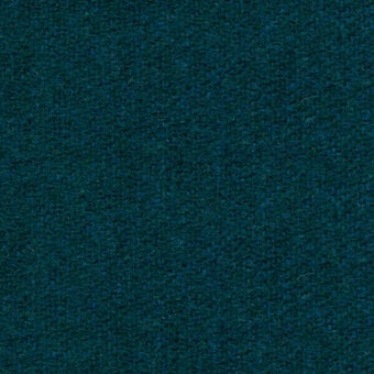 Teal woven fabric sample displaying a dense, short-pile texture with mottled tonal variations and saturated jewel-toned hues of blue and green.