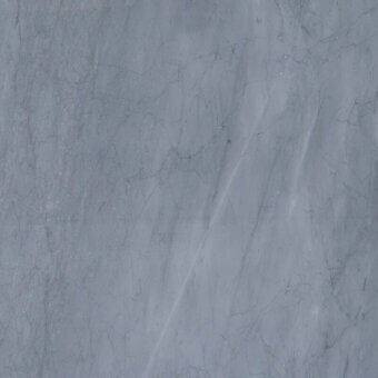 Bardiglio marble texture displaying cool gray tones, irregular cracks, and diagonal veins with a polished, smooth surface.