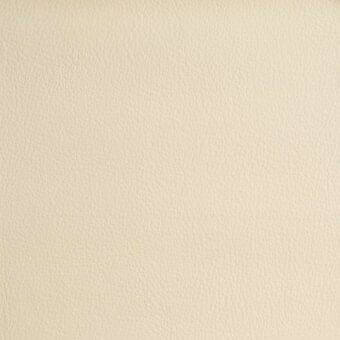Cream corrected-grain leather texture sample, mottled tone, matte finish, Bonaldo eco leather “Secret (800)” code 342, diffused lighting.
