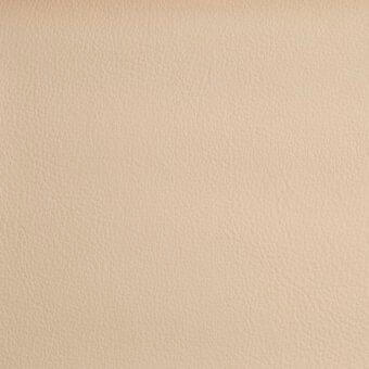 Light beige full-grain leather texture with fine grain, matte finish, and a Bonaldo "Secret" eco-leather sample label: (800) 343.