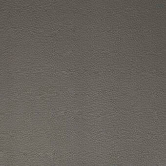 Gray leather texture sample displaying a fine-grained, pebbled pattern with matte finish and subtle tonal variations; product code imprinted.