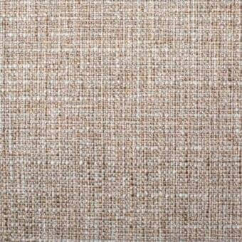 Woven fabric with beige, tan, and brown heathered tones displays a dense, irregular grid pattern and matte finish; identified as “8d73” melange.