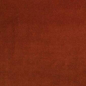 Terracotta fabric sample with a tightly woven, nubby texture; matte finish, tonal variations, Bonaldo Azimut collection 9b32.