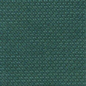 Teal woven fabric sample, dense irregular texture with olive green highlights, matte finish, horizontal-vertical grid from Bonaldo’s 9b56 fabrics line.