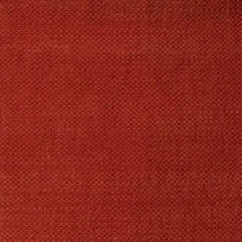 Terracotta fabric texture with a consistent granular surface composed of small raised dots, exhibiting a matte, rusty orange tone throughout.