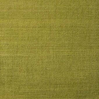 Olive-green woven fabric sample with a matte texture, tight square motifs, and subtle tonal variations; labeled “creta” model 9a75.