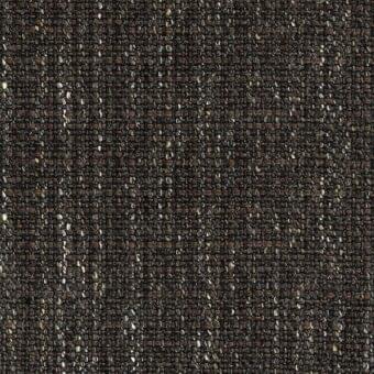 Charcoal gray upholstery fabric with brown and gold heathering, dense vertical ribbing, and a nubby texture; label reads “bonaldo fabrics 9b72”.