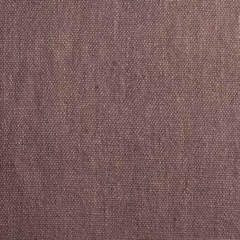 Woven fabric sample, muted brown tone, dense heathered texture with matte finish and regular, tight weave construction.