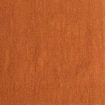 Terracotta woven fabric texture, Linus SA31, displays a tight matte weave with horizontal and vertical threads and subtle knots.