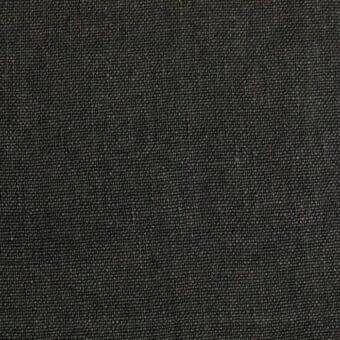 Charcoal gray woven fabric sample, dense matte texture with lighter gray flecks, structured grid pattern, Linus collection SA35.