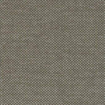 Olive green woven fabric sample with a grid texture, heathered beige threads, matte finish, and dense square intersections.