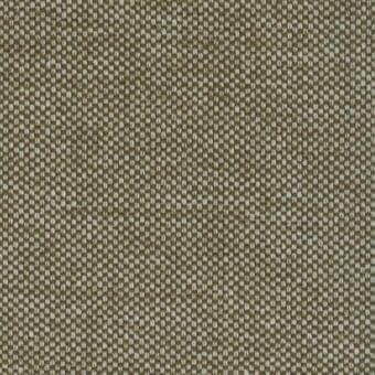 Olive green woven fabric sample with grid pattern, matte finish, and tonal variation; “carre eb45” from Bonaldo fabrics collection.