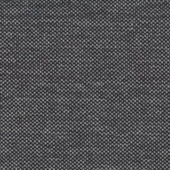 Charcoal gray woven fabric sample displays a dense, textured surface with a subtle repeating geometric square pattern and slightly raised weave.