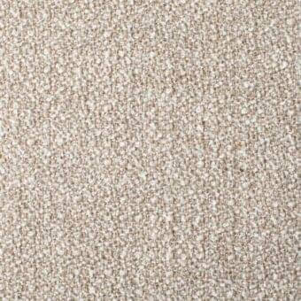 Beige and cream woven fabric texture with light brown and white flecks, exhibiting a tight, granular weave and subtle heathered effect.