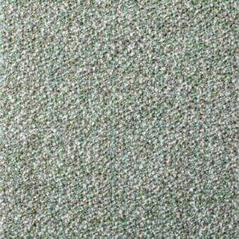 Woven fabric texture, muted gray with heathered blue, green, and off-white tones, tight irregular weave, “boemian” collection, model mc43.