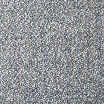 Bohemian mc45 fabric texture, gray and white speckled weave with light blue fibers, tight irregular nubby surface from Bonaldo collection.