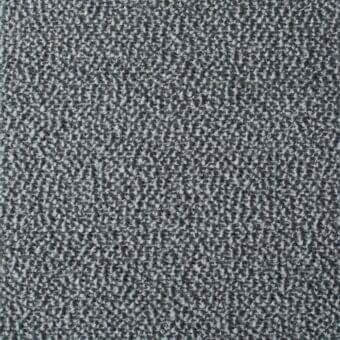 Dense gray woven fabric texture with a three-dimensional, speckled surface and consistent matte finish, exhibiting a rough, granular feel.