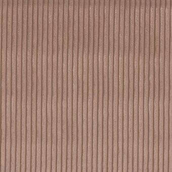 Rose-taupe ribbed fabric texture with narrow, vertical lines and a soft, velvety appearance; dense woven construction with tonal variations.