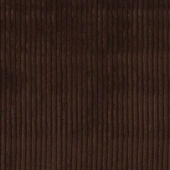 Brown corduroy fabric texture with vertical ribbing, displaying a plush surface and tonal variations; Bonaldo MD53 "Floki" collection.