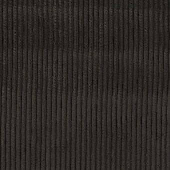 Dark gray corduroy fabric texture with vertical ribbing, matte finish, and plush wales; Bonaldo Floki MD54 fabric sample.