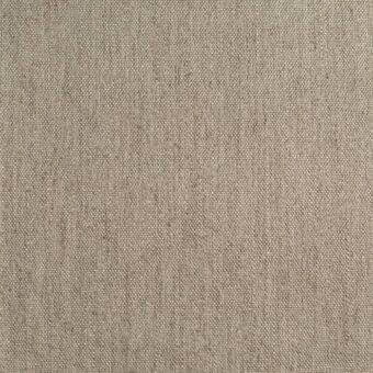 Beige-grey woven fabric texture with a linear pattern, dense matte finish, and subtle shading creating visual depth; studio sample presentation.