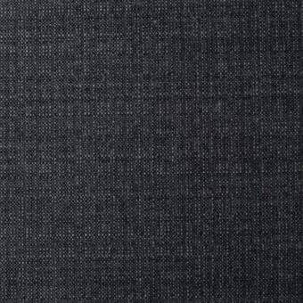 Dark charcoal gray woven fabric texture with a heathered effect and dense grid pattern, appearing matte and suggesting a linen blend material.
