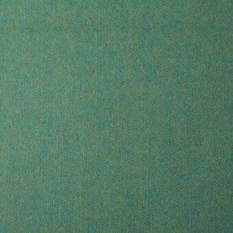 Teal woven fabric sample with heathered texture, displaying yellow-green and blue tones, and a matte, looped pile; Bonaldo, St Moritz mc86.