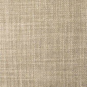 Beige linen blend fabric texture, close-up of dense weave with heathered effect and grid pattern, “baia” model SP46 from Bonaldo fabrics.
