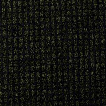 Brionne fabric texture, charcoal gray and olive green, dense grid pattern with raised nub elements, matte finish, sp20 collection.
