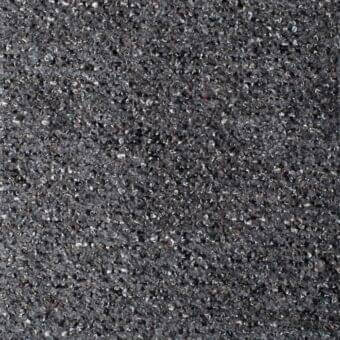 Diamond frise fabric, dark gray, dense granular weave with speckled texture; small red thread visible, matte finish, Bonaldo collection sp37.