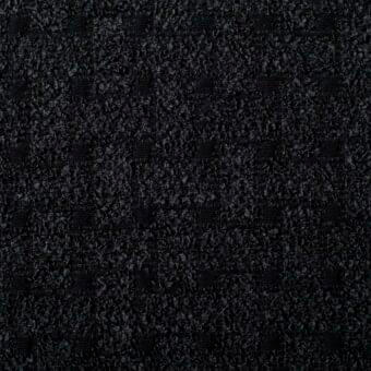 Dark gray woven fabric texture with a granular, matte finish and subtle horizontal lines suggesting a parallel, structured weave.