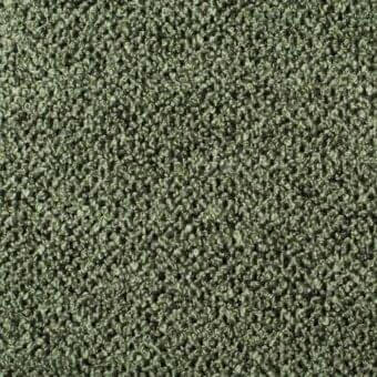 Looped fabric texture in muted olive green with a speckled, granular surface and tightly woven, upright yarn loops.