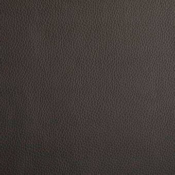 Dark brown leather texture with a dense grain pattern, featuring fine lines and subtle bumps, presented in a matte finish studio shot.