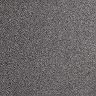 Gray leather texture sample with tight grain, matte finish, and consistent medium tone; identified as “bonaldo capri l27”.