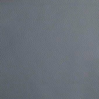 Gray leather texture sample, “capri l40,” shows a matte finish with a natural grain pattern and subtle tonal variations for a tactile appearance.