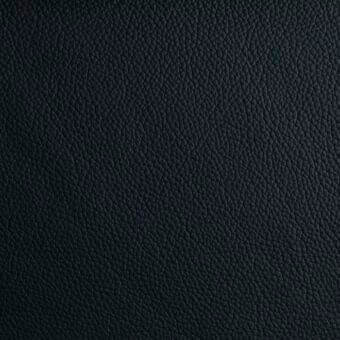 Black leather texture displaying a dense grain pattern, matte finish, and consistent tone across a seamless, porous surface.
