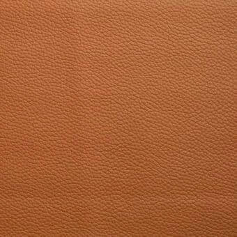 Leather texture sample “l48” from Bonaldo’s “capri” collection, warm brown, matte finish, dense pebbled grain, even lighting.