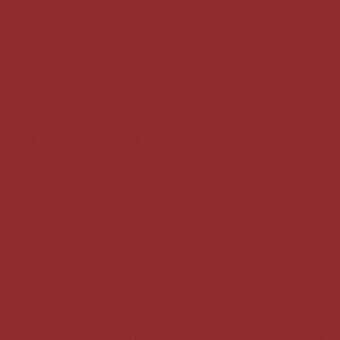 Solid red-brown color swatch, matte finish, uniform tone, consistent hue, representing Emery leather (F05) from Bonaldo leathers collection.