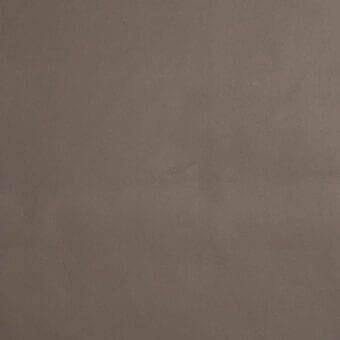 Aniline leather sample in brownish-gray, displaying a matte finish and porous texture with subtle tonal variations and natural grain.