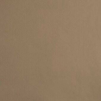 Taupe leather texture sample displaying a fine, even grain and matte finish, suitable for upholstery applications with a neutral backdrop.