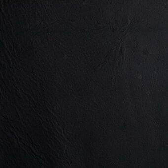Black leather texture sample displaying a matte finish, fine wrinkles, and a subtly pebbled, natural grain; identified as Bonaldo Procida D20.