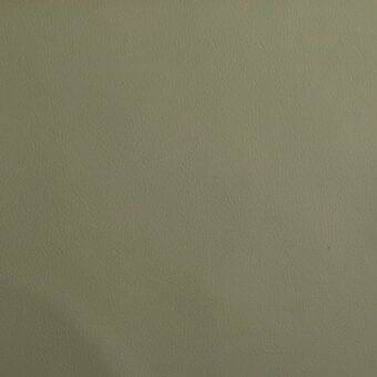 Olive-green leather texture sample displays a matte, uniform grain pattern; full-grain or top-grain, with subtle tonal variations, Bonaldo collection.