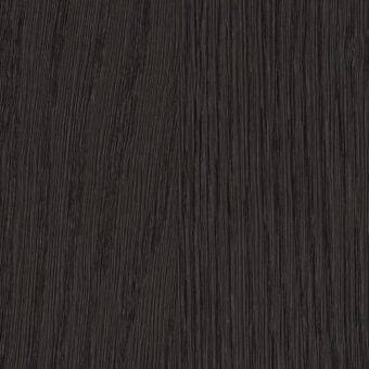 Coal Oak wood texture displaying a vertical linear grain, deep charcoal gray tone, and matte finish with subtle mottled shading.